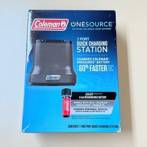 Coleman OneSource 2 Port Quick Charging Station for Li-Ion Batteries 2000035446